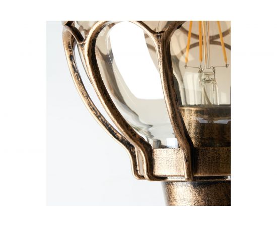 Садово-парковый светильник, круглый на постамент 60W 230V E27, черное золото Feron PL3704 11364 – изображение 2