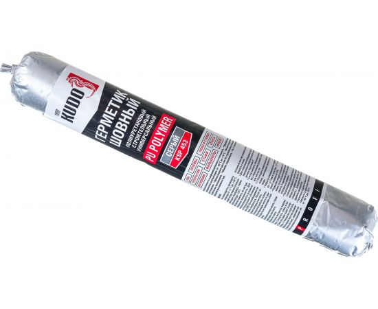 Полиуретановый шовный строительный герметик KUDO PROFF PU 40 однокомпонентный, серый RAL 7004, 600 мл KSP-453 – изображение 2