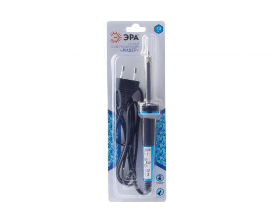 Паяльник ЭРА Лидер с двухкомпонентной рукояткой, жало Long life, 230 В, 30 Вт PL0230W Б0046946 – изображение 3