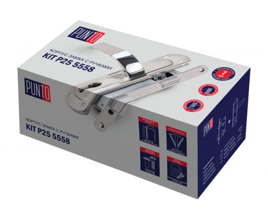 Врезной цилиндровый замок PUNTO KIT P25 5558 ORION AB W/B 41725 – изображение 3