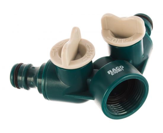 Распределитель двухканальный 3/4" для системы полива Raco 4250-55255C – изображение 3