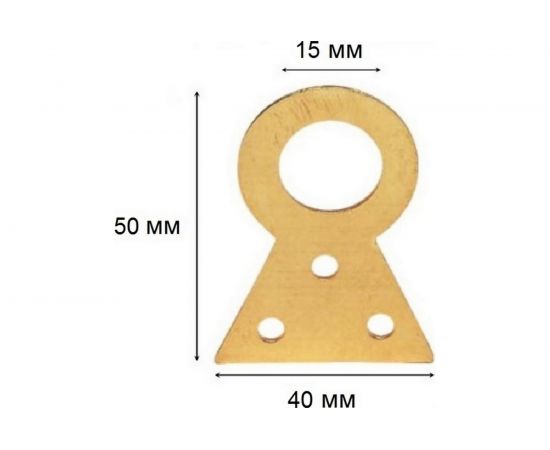 Подвес для картин ALDEGHI LUIGI SPA 50х40х15 мм, латунь 171AO04 – изображение 3