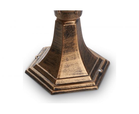 Садово-парковый светильник, круглый на постамент 60W 230V E27, черное золото Feron PL3704 11364 – изображение 3