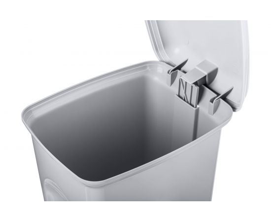 Педальный контейнер для мусора Бытпласт 7л светло-серый 431202630 – изображение 3