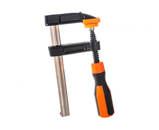 Струбцина BOHRER F-тип, 100x50мм, двухкомпонентная рукоятка 47510050 – изображение 3