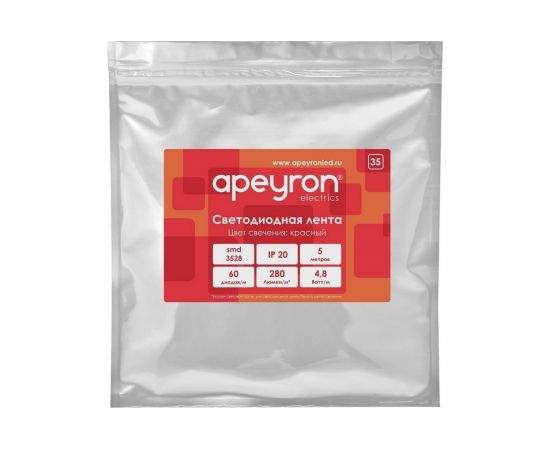 Светодиодная лента Apeyron 12В, 4,8Вт/м 35 00-35 – изображение 4