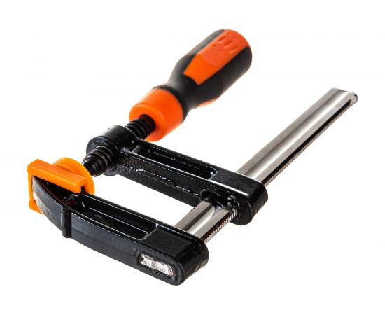 Струбцина BOHRER F-тип, 100x50мм, двухкомпонентная рукоятка 47510050 – изображение 4