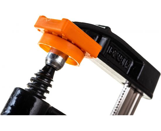 Струбцина BOHRER F-тип, 100x50мм, двухкомпонентная рукоятка 47510050 – изображение 5