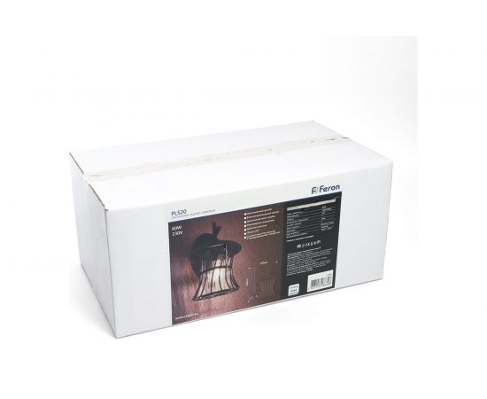 Садово-парковый светильник FERON PL520 60W, 230V, E27, черный 11888 – изображение 7