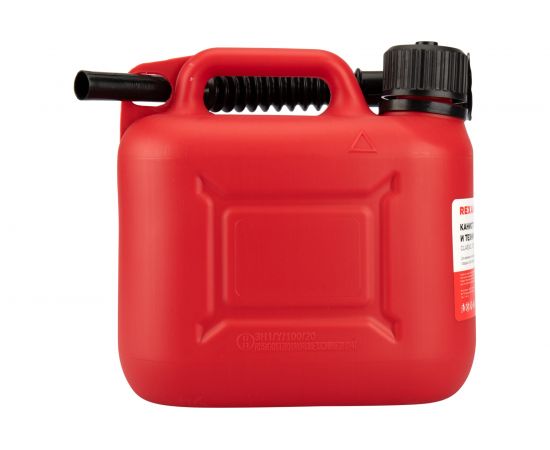 Канистра пластиковая 5 л для бензина и ГСМ красная сертифицирована REXANT 80-0201 – изображение 8