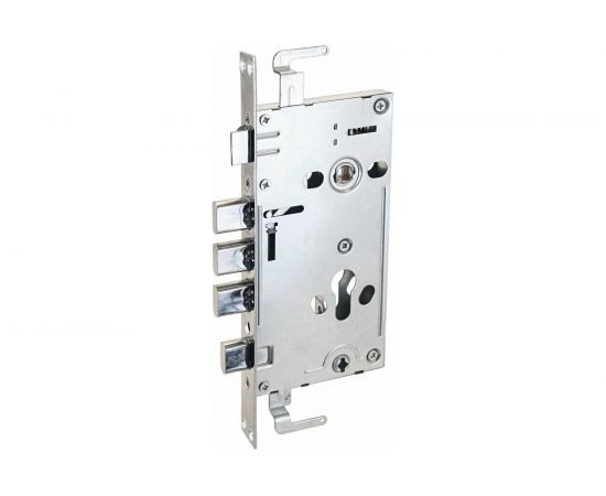 Врезной замок без ручек для металлических дверей Аллюр ЗВ1-09А без цилиндрового механизма 1559 