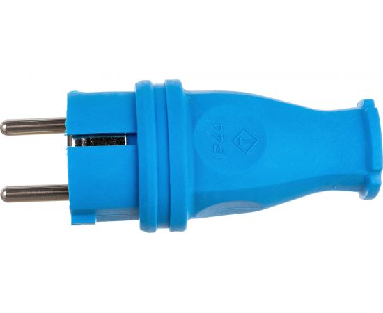 Силовая прямая вилка TP Electric каучук синий 16A, 240В, IP44 3101-301-0900 