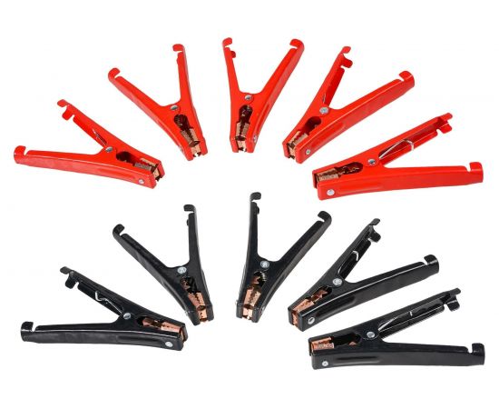 Зажимы крокодилы для пусковых проводов AIRLINE XL 10 шт. 600А, 17,5x9см SA600P10 