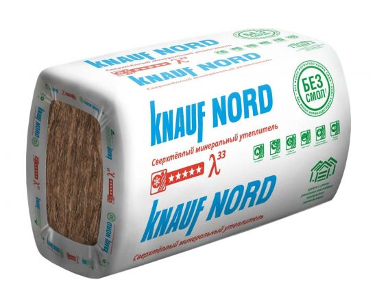 Утеплитель NORD (100x600x1230 мм; 6 плит в упаковке) 728447 