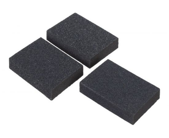Набор губок для шлифования (3 шт; 100х70х25 мм; Р60/80; Р60/100; Р80/120; карбид кремния) РемоКолор 32-1-201 