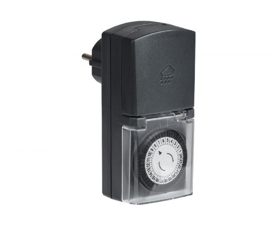Розетка-таймер IEK РТМ-4 механический, 30мин, 24ч, 48on/off, 16А, IP44 ERT-20-1-16-S-30-0-44-K01 