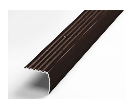 Порог угловой алюминиевый декоративный (30х27 мм, 1,8 м, Дуб венге) ЛУКА УТ000006521 
