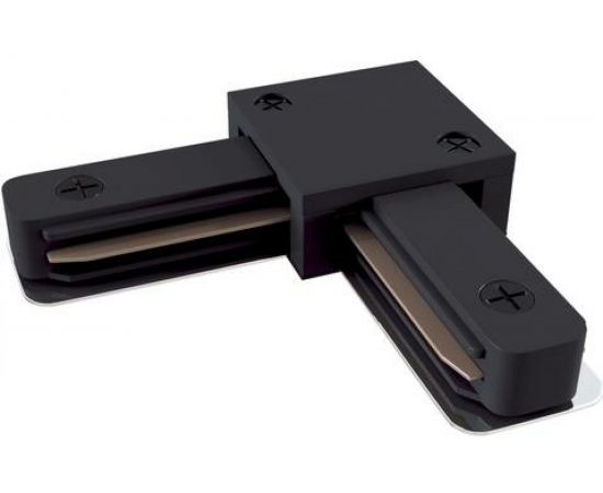 L-образный коннектор ЭРА TR1PALСBK для однофазного шинопровода черный Б0054466 