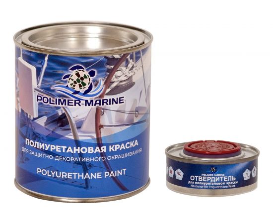 Полиуретановая краска POLIMER MARINE синяя КП/син 
