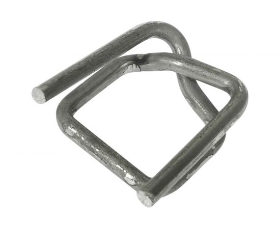 Пряжка Кордленд стальная, 13x26x3 мм, для ПП/ПЭТ ленты 12 мм, 1000 шт. PR-13 KREP-00191 