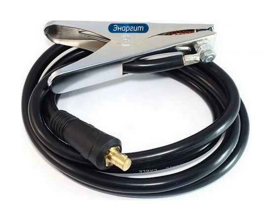 Комплект кабеля заземления 3 метра, КГ 1х16, вилка 10-25 ЭНАРГИТ КЗ116-3-1025 