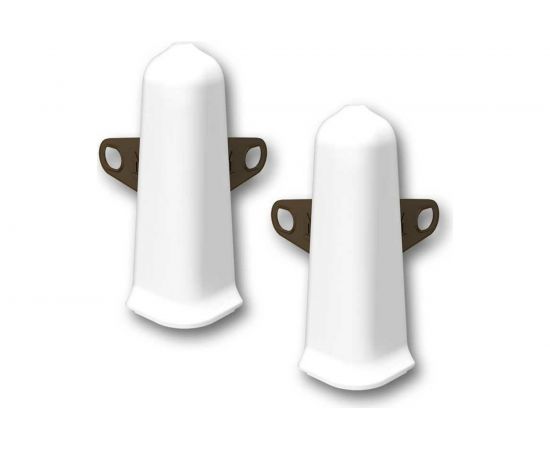 Угол наружный для плинтуса 85 мм DECONIKA 001 Белый, 1 шт. Д-П85-Нк-Ф2 001 БЕЛ 