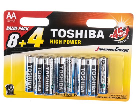 Алкалиновый элемент питания Toshiba LR6 3453 