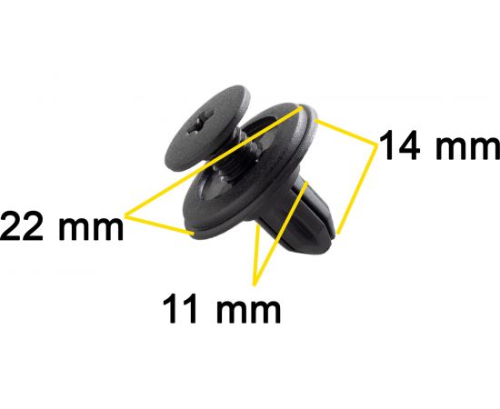 Автокрепеж для Nissan 10 шт 155303101 КрепАвто 0397 – изображение 2