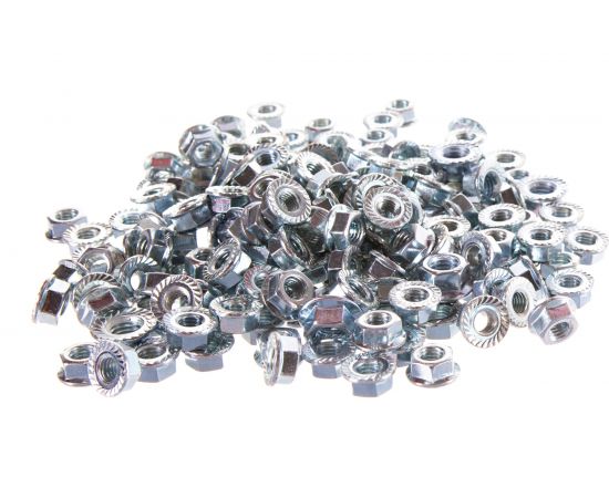 Гайка Метиз-Эксперт М8 с фланцем оц DIN 6923 уп. 200 шт. БП-00036130 – изображение 2