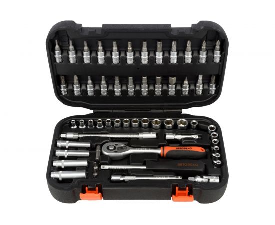 Набор торцевых головок АвтоDело 1/4" DR 57 предметов 39927 16086 – изображение 2