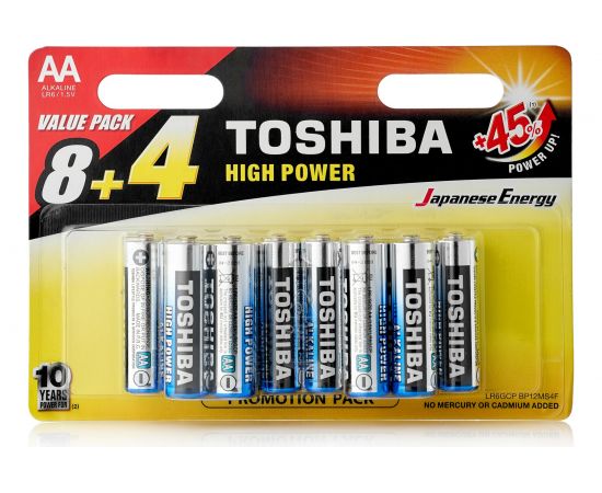 Алкалиновый элемент питания Toshiba LR6 3453 – изображение 2