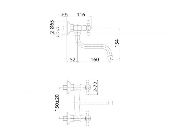 Смеситель для кухни Milardo Duplex DUPSB1M09 – изображение 3