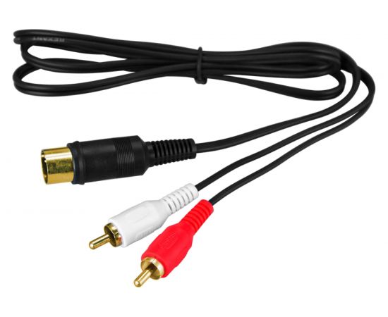 Кабель REXANT DIN 5 Pin - 2 RCA 1,5 м Gold 17-2512 – изображение 3