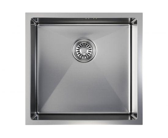 Мойка для подстольного монтажа MIXLINE PRO 45x42х20 см, толщина 3 мм, выпуск 3 1/2, с сифоном, сатин 548564 – изображение 3