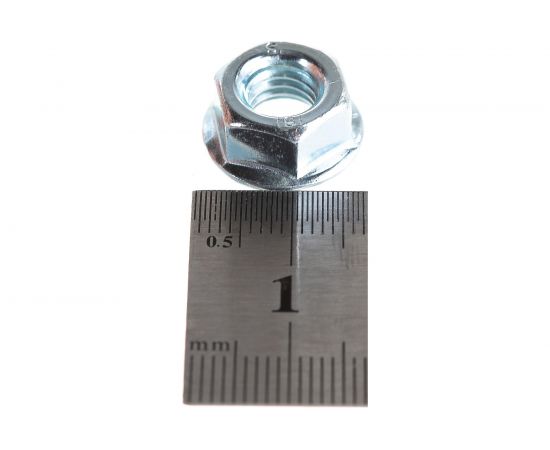 Гайка Метиз-Эксперт М8 с фланцем оц DIN 6923 уп. 200 шт. БП-00036130 – изображение 3