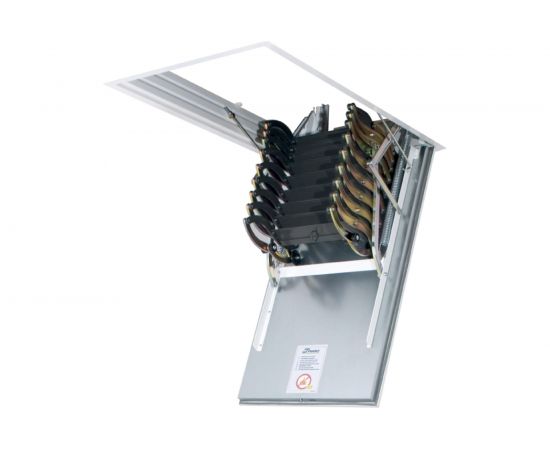 Металлическая огнестойкая лестница FAKRO LSF 70х90 см, высота 300 см 860133 – изображение 3