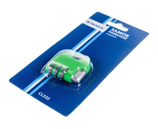 Навесной кодовый замок Trodos CL532 зеленый Blister 210149 – изображение 4