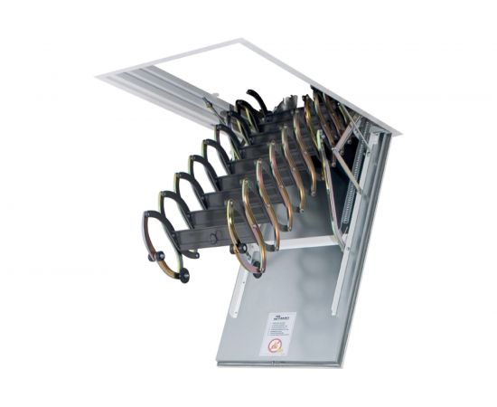 Металлическая огнестойкая лестница FAKRO LSF 70х90 см, высота 300 см 860133 – изображение 4