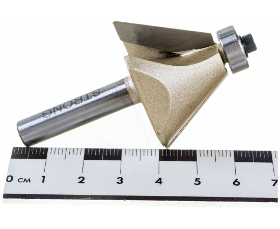 Фреза по дереву кромочная конусная 30 градусов (38х23 мм; хвостовик 8 мм) Strong СТФ-10240038 – изображение 4