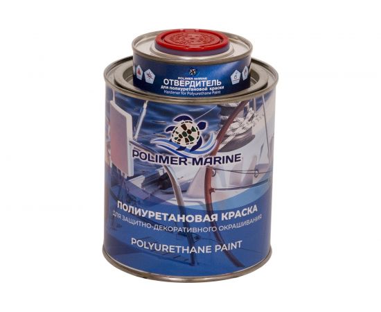 Полиуретановая краска POLIMER MARINE синяя КП/син – изображение 4