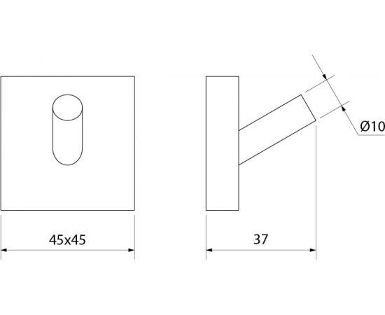 Одинарный крючок латунь IDDIS Edifice ID EDISB10i41 – изображение 5