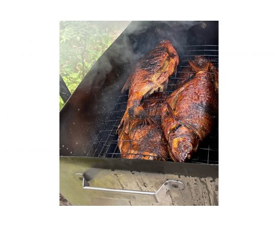 Двухуровневая коптильня Петромаш, 50х25х20 см, сталь 0.8 мм 59919 – изображение 5