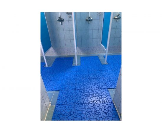 Покрытие для бассейнов, саун, бань ПластФактор SENSOR AQUA STONE (10х340х340 мм; Ral 1019; 12 шт) 4630027111623 – изображение 6