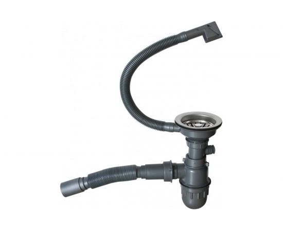 Мойка для подстольного монтажа MIXLINE PRO 45x42х20 см, толщина 3 мм, выпуск 3 1/2, с сифоном, сатин 548564 – изображение 6