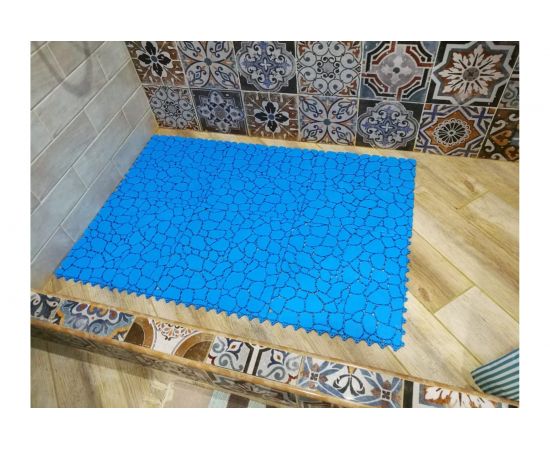 Покрытие для бассейнов, саун, бань ПластФактор SENSOR AQUA STONE (10х340х340 мм; Ral 1019; 12 шт) 4630027111623 – изображение 7