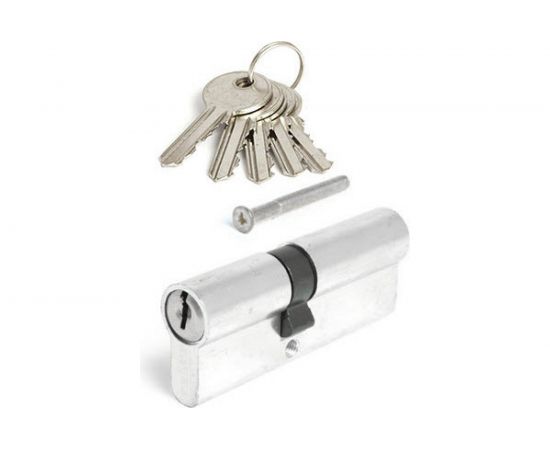 Цилиндровый механизм HOME (80 мм; 5 ключей; цвет хром) CICAM804040KK 