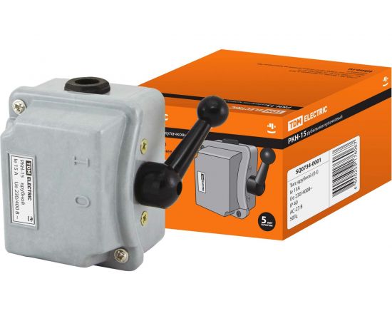 Кулачковый рубильник TDM РКН-15 0 - | 15А SQ0734-0001 