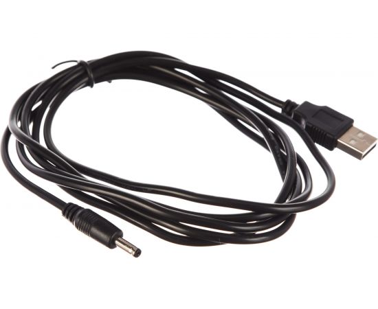 Кабель Gembird USB 2.0 AM/DC 3,5мм для хабов, 1.8м, экран, черный, пакет CC-USB-AMP35-6 