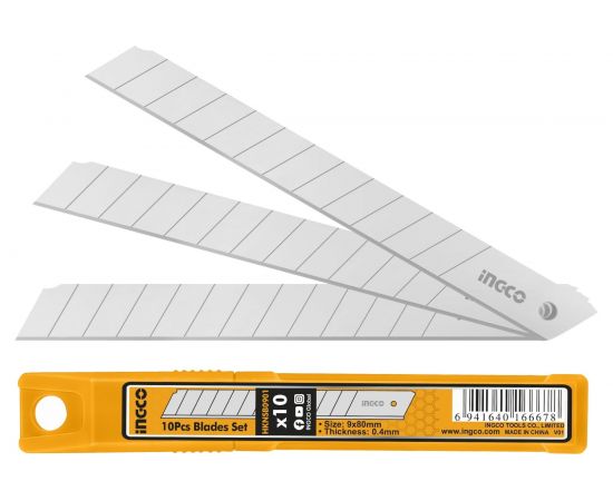 Лезвия сегментные (10 шт; 9x80 мм) INGCO HKNSB0901 