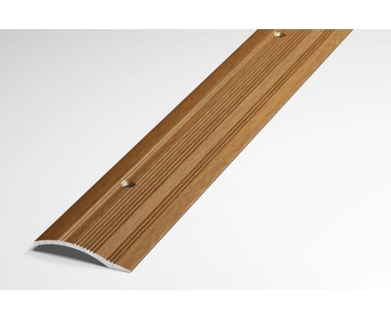 Порог разноуровневый алюминиевый декоративный (39,4 мм, 1,35 м, Орех) ЛУКА 00000002193 